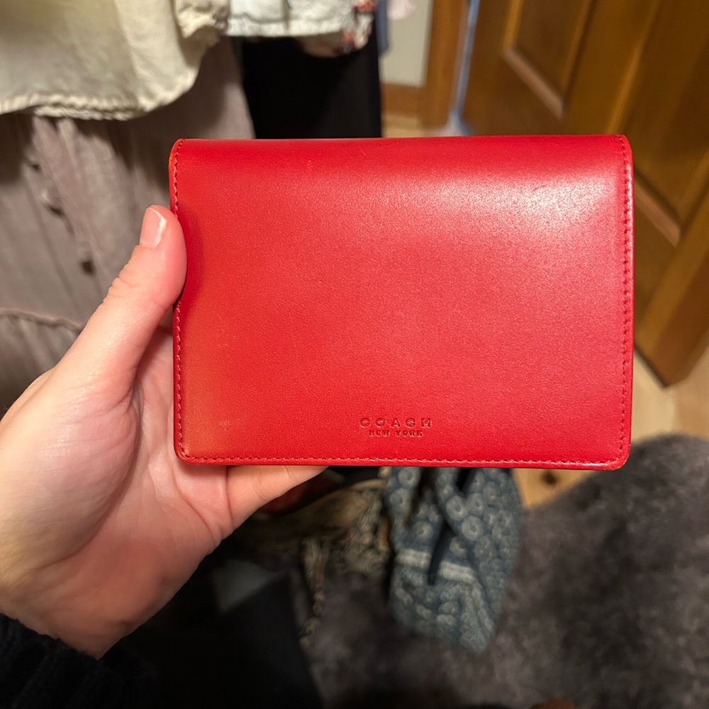 Coach Red Leather wallet